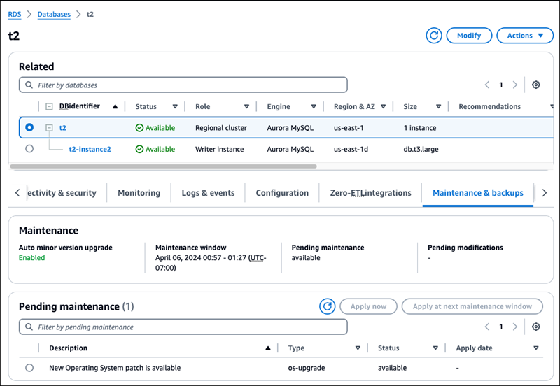 Betriebssystem-Patch auf Cluster-Ebene