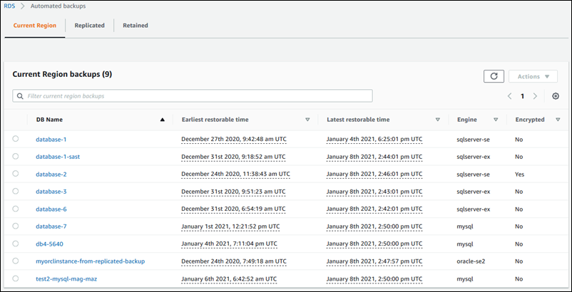 Automatische Backups