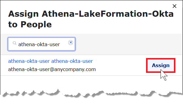 Wählen Sie Assign (Zuweisen).