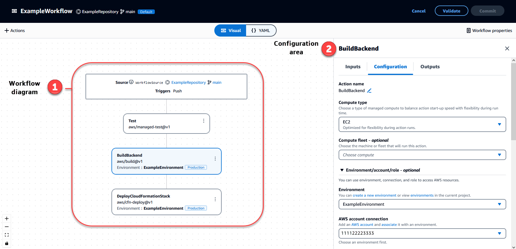Visueller Workflow-Editor