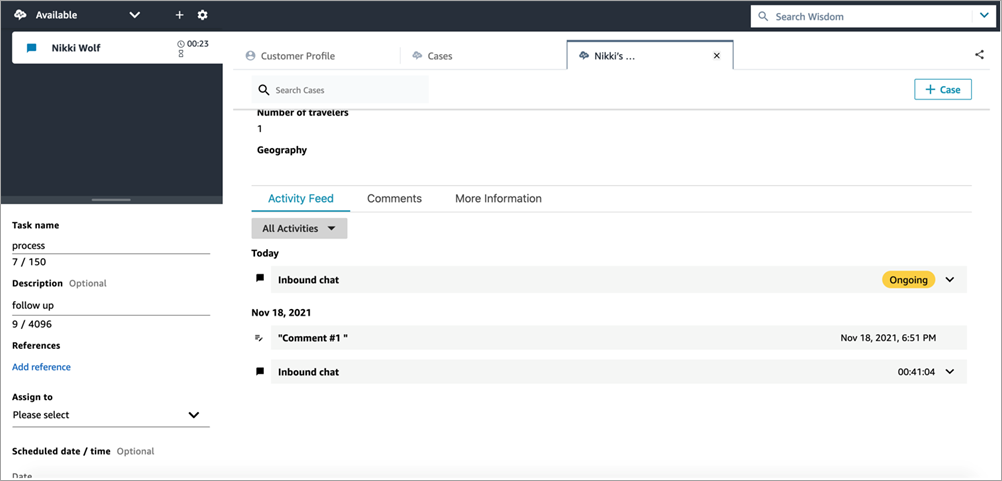 Der Aktivitäts-Feed.