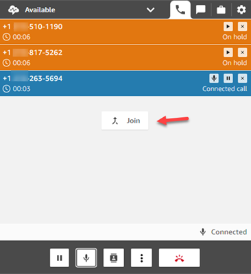 Das CCP sowie mehrere Personen in der Warteschleife und eine im laufenden Gespräch.