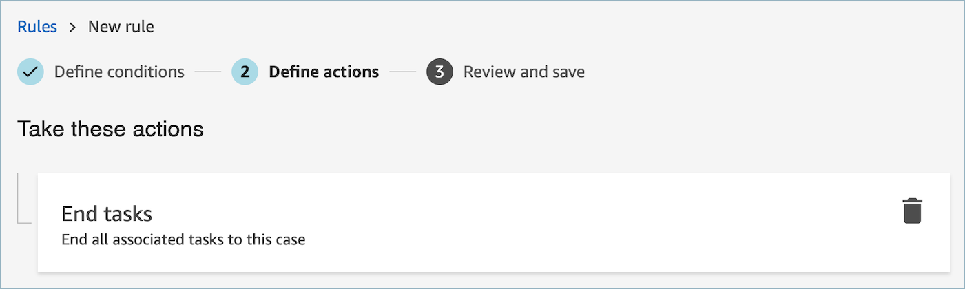 Die Option „Aufgaben beenden“.