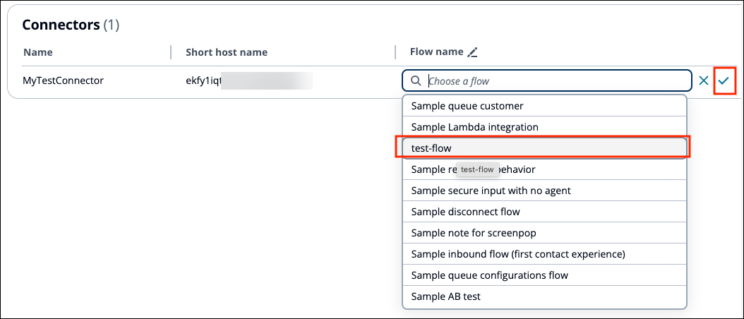 Die Seite „Connectors“ und eine Liste der verfügbaren Flows
