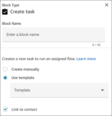 Die Seite „Eigenschaften“, Option „Vorlage verwenden“.