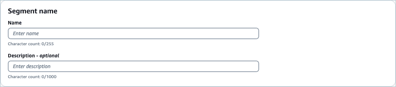 Abschnitt „Segmentname“.