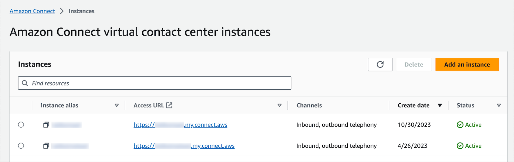 Wählen Sie eine Instance aus, der Sie Tags hinzufügen möchten.