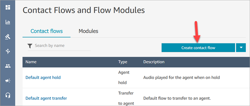 Auf der Seite Flows und Flow-Module die Schaltfläche Flow erstellen.