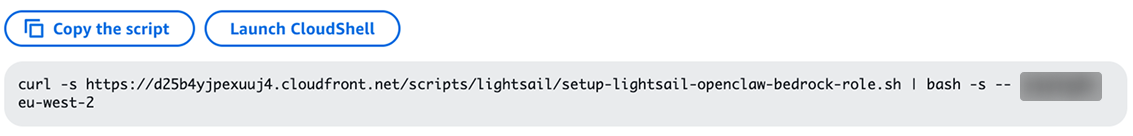 Kopieren Sie das Bedrock-Skript für die IAM-Rollenerstellung mithilfe von Testdaten.