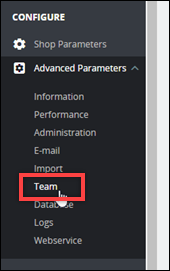 Erweiterte Parameter im PrestaShop Navigationsbereich