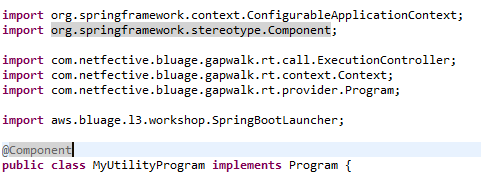 Verwenden Sie die Spring @Component -Annotation