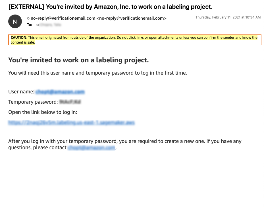 Beispiel für eine E-Mail-Einladung zur Arbeit an einem Kennzeichnungsprojekt