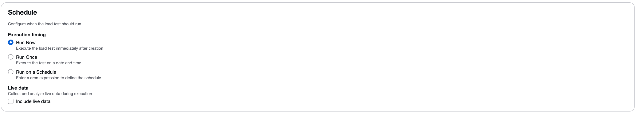 Option „Jetzt ausführen“ ausgewählt