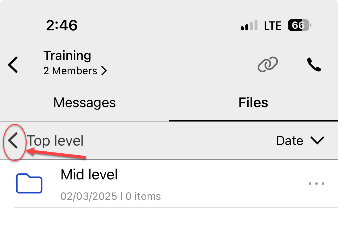Zurück-Taste auf dem Handy.