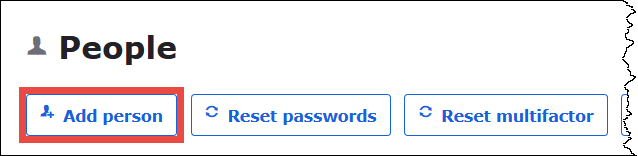 Elija Add Person (Agregar persona).