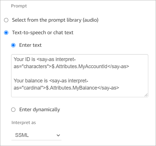 La página de propiedades del bloque Reproducir mensaje.