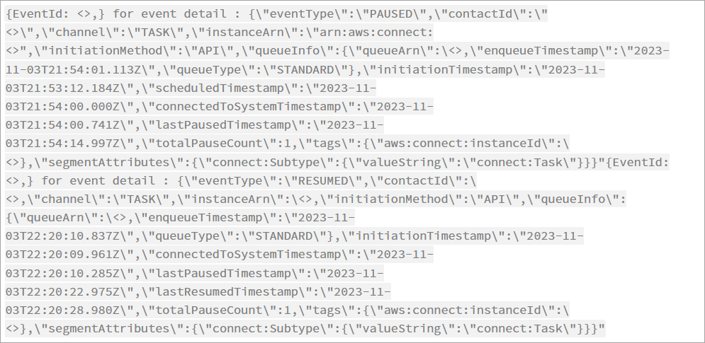 Un evento PAUSED en la secuencia de eventos de contacto.