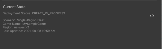 Actualización del estado de la implementación del escenario