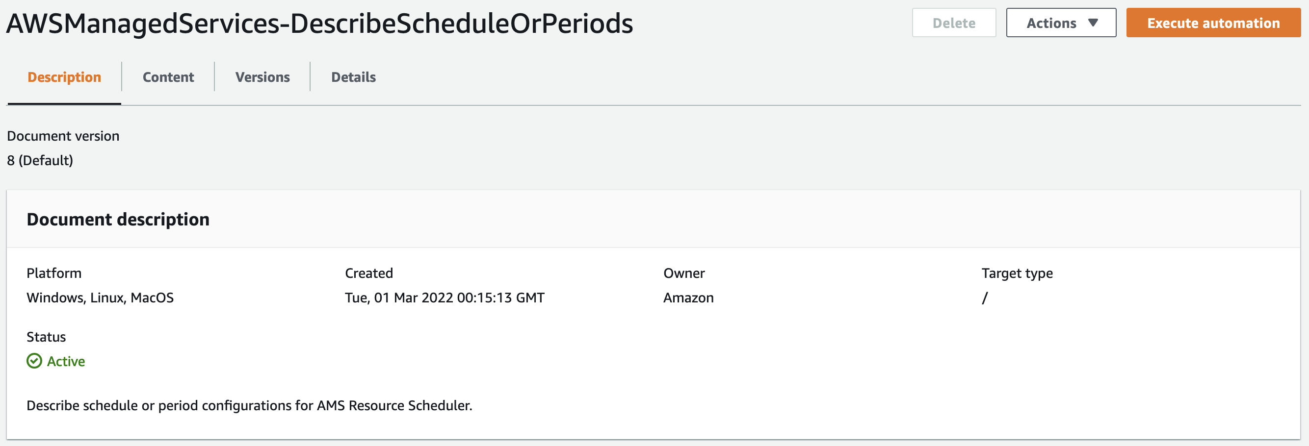 Acelere la descripción de un período para Resource Scheduler.