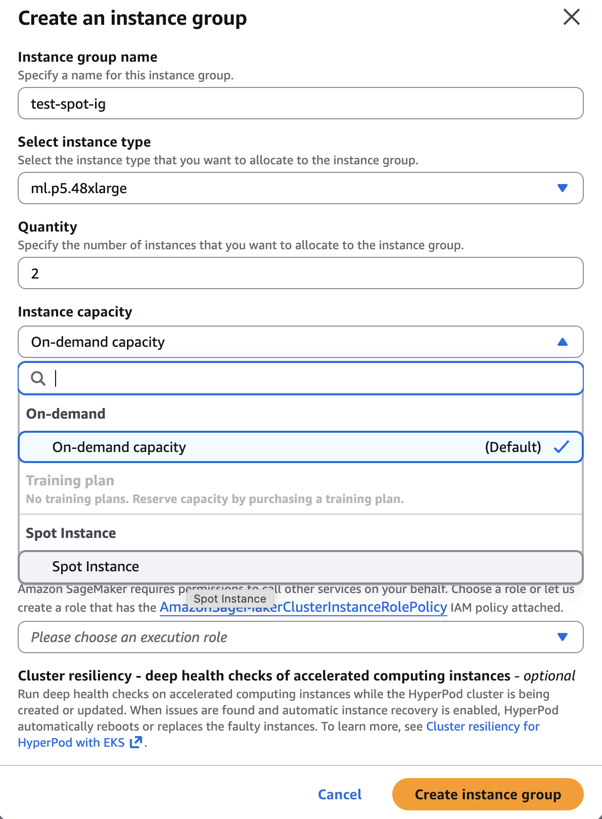 Imagen que contiene el flujo de creación del grupo de instancias.