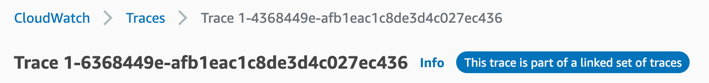 Detalles de rastros vinculados