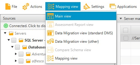 Sélection de main view