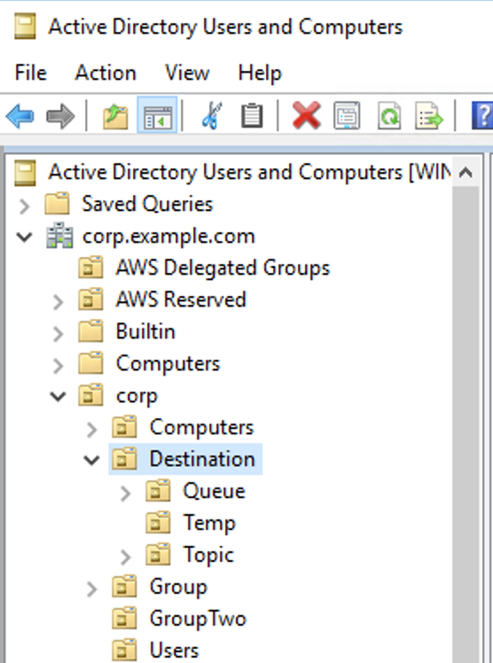 Emplacement de base de recherche de file d'attente.