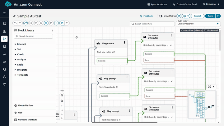 GIF qui montre comment organiser automatiquement les blocs sur la toile.