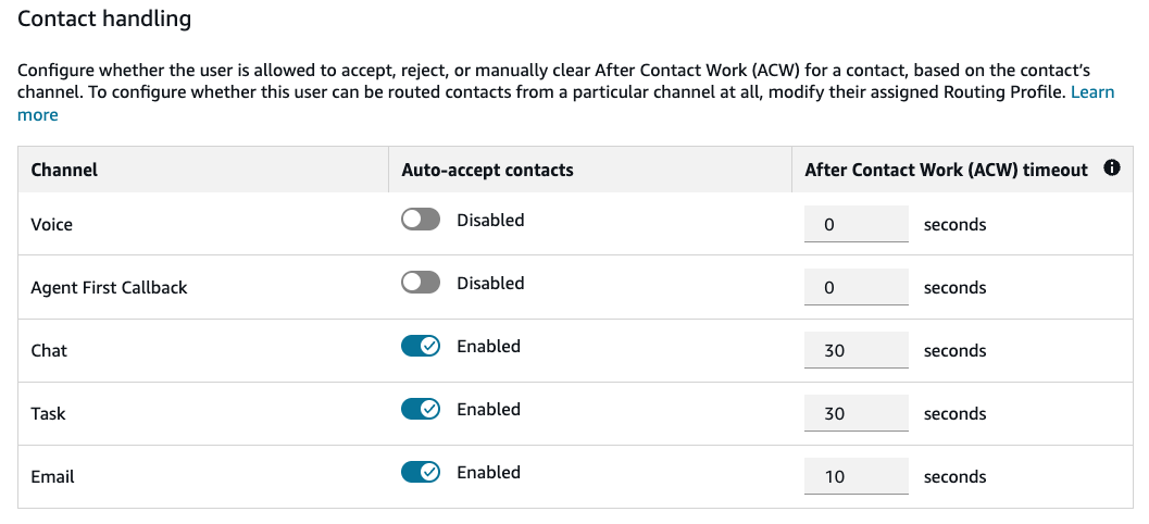Activez l'acceptation automatique pour les agents existants.
