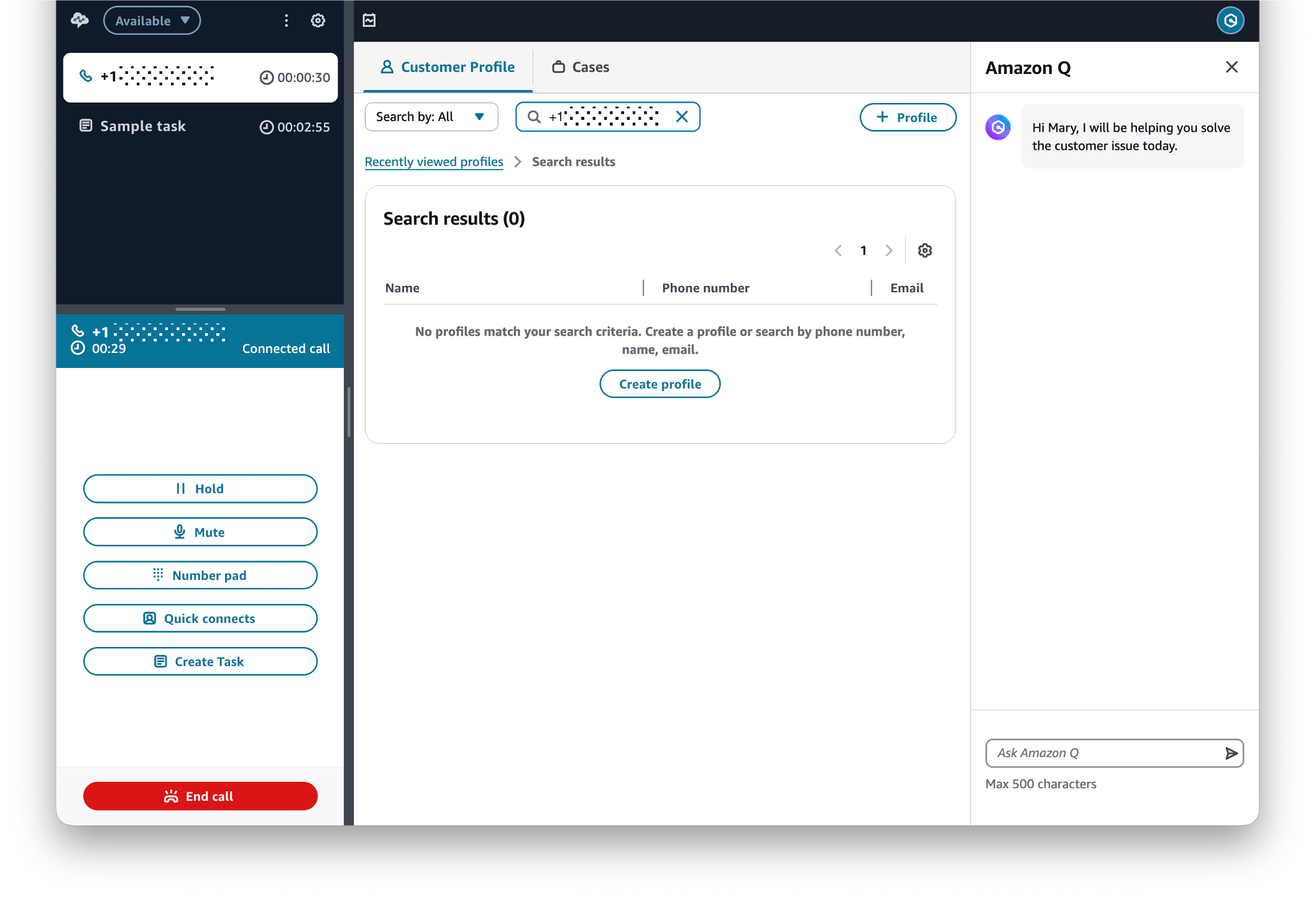 L'espace de travail de l'agent avant les modifications visuelles.