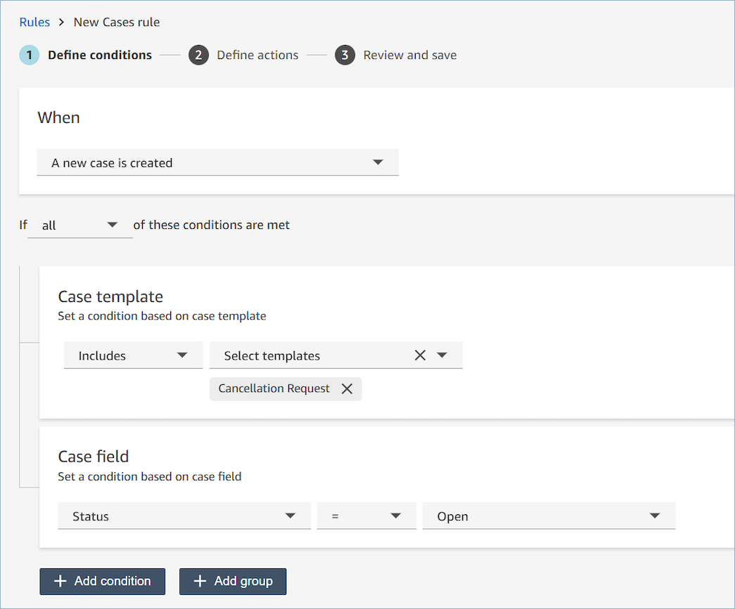 La condition de mise à jour d’une métrique en temps réel.