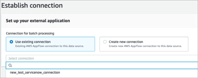 La page Établir une connexion.