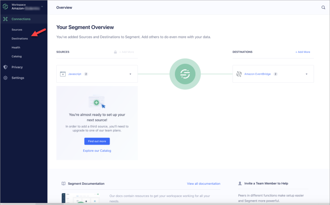 La page de présentation de Segment.
