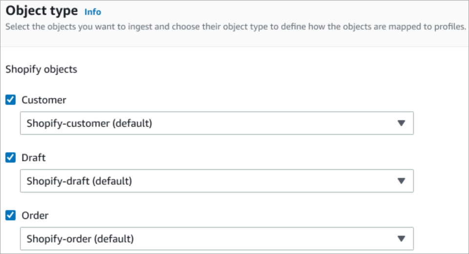 La page Options d’intégration.