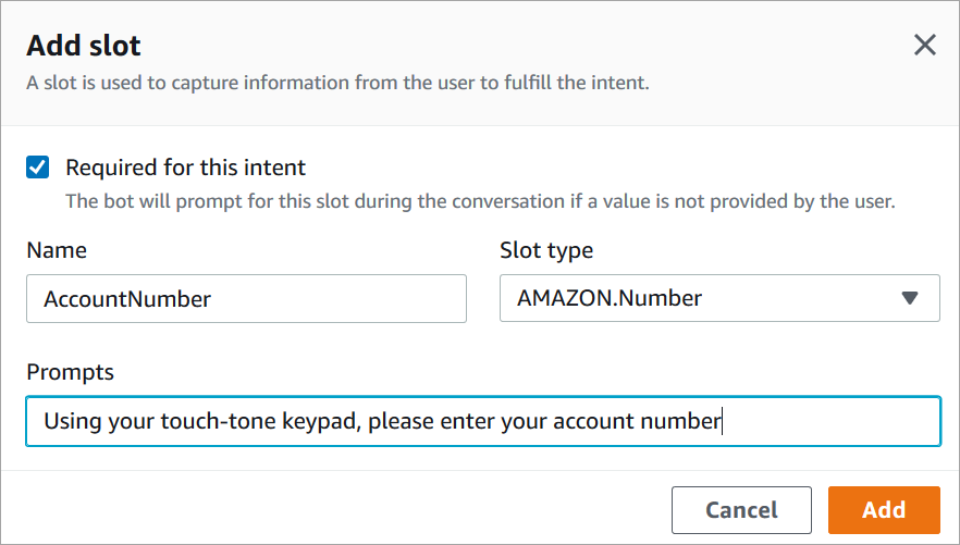 La section Ajouter un emplacement de la page Intentions.