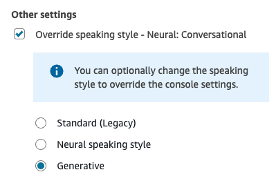 Définir la configuration du bloc vocal