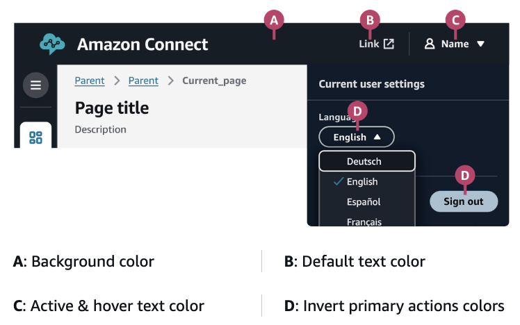 Thème de l'espace de travail pour le jeu de couleurs d'en-tête.