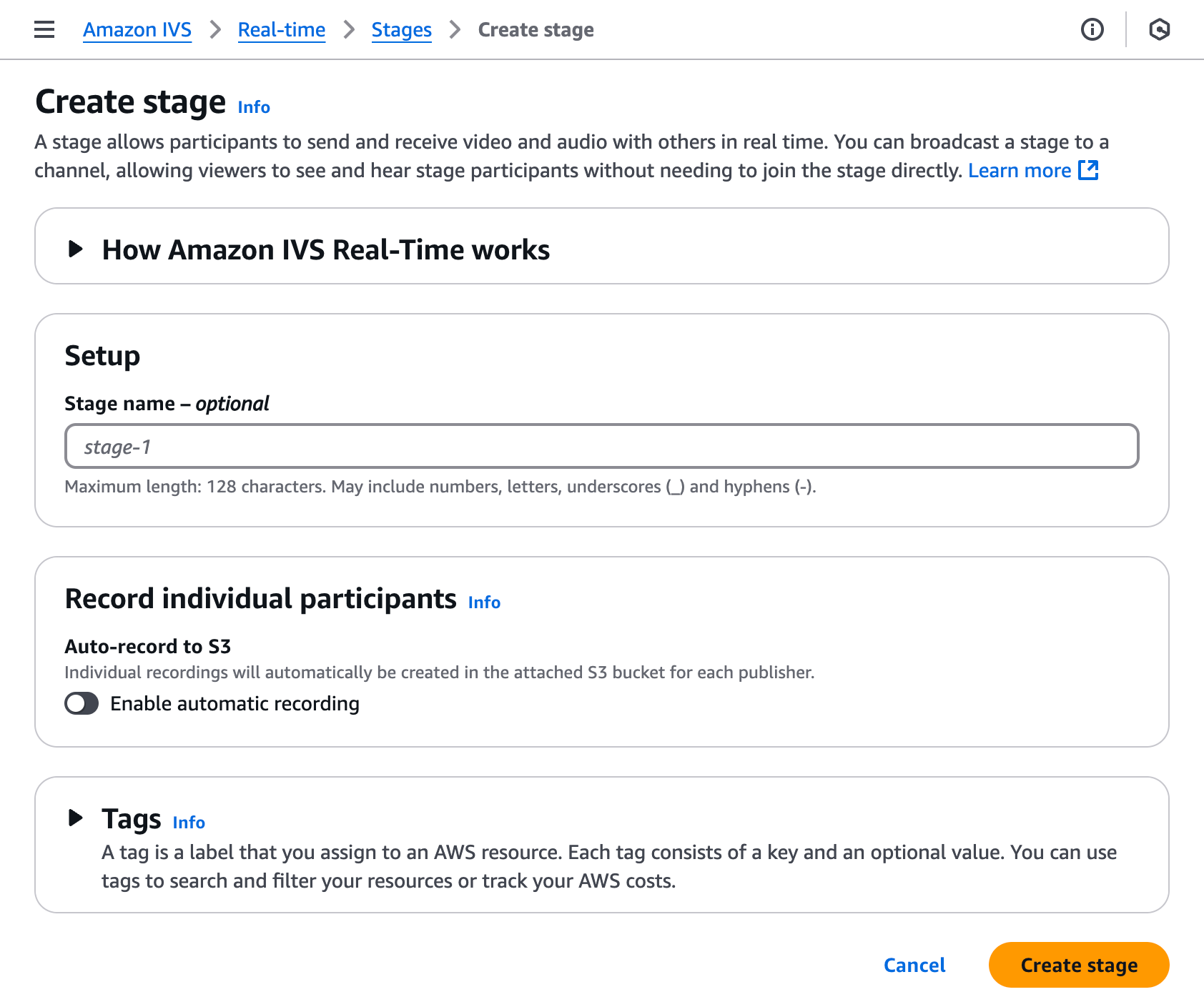 Utilisez la fenêtre Créer une étape pour créer une nouvelle étape et un jeton de participant correspondant.