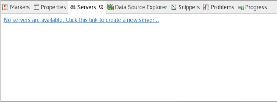 AWS Transformez pour le mainframe Eclipse avec la vue Serveurs sélectionnée.