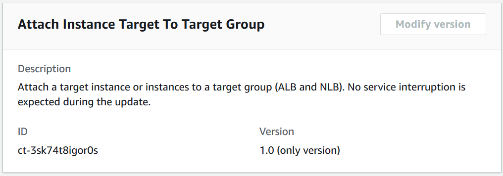 Console interface for attaching target instances to ALB and NLB groups without service interruption.
