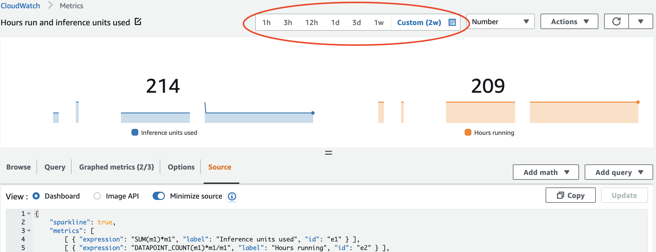 Graphique montrant les unités d'inférence.