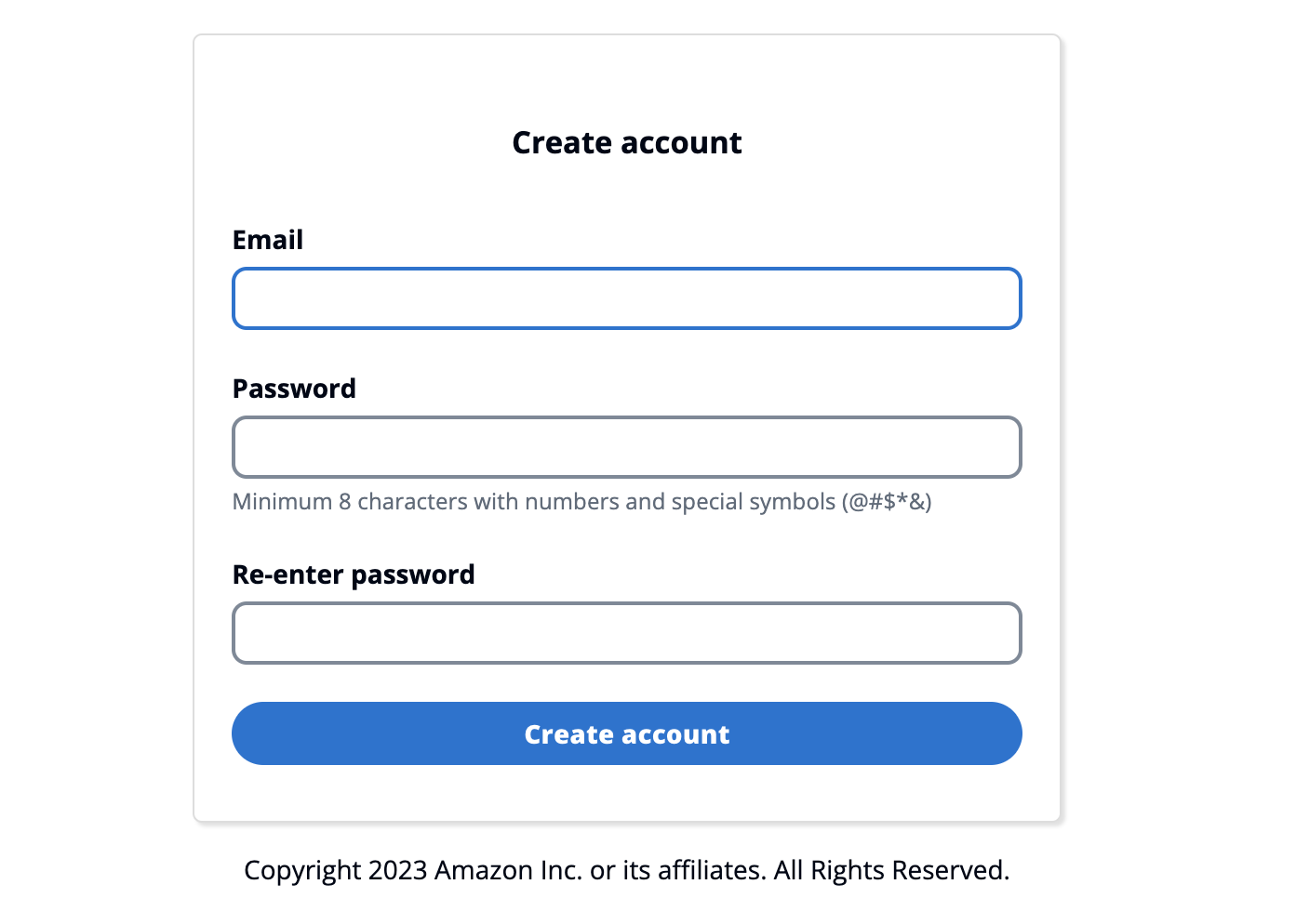 Créer une page de compte pour l'auto-inscription des utilisateurs
