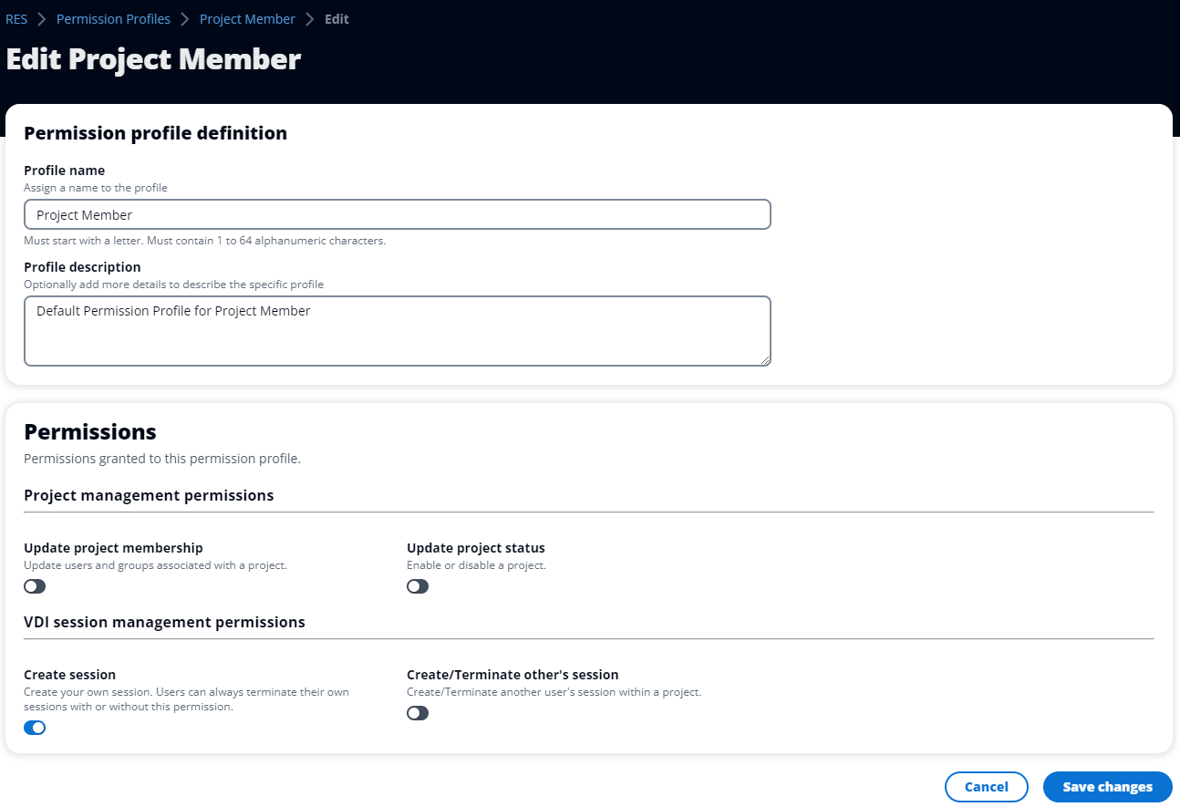 les administrateurs peuvent modifier les profils d'autorisation