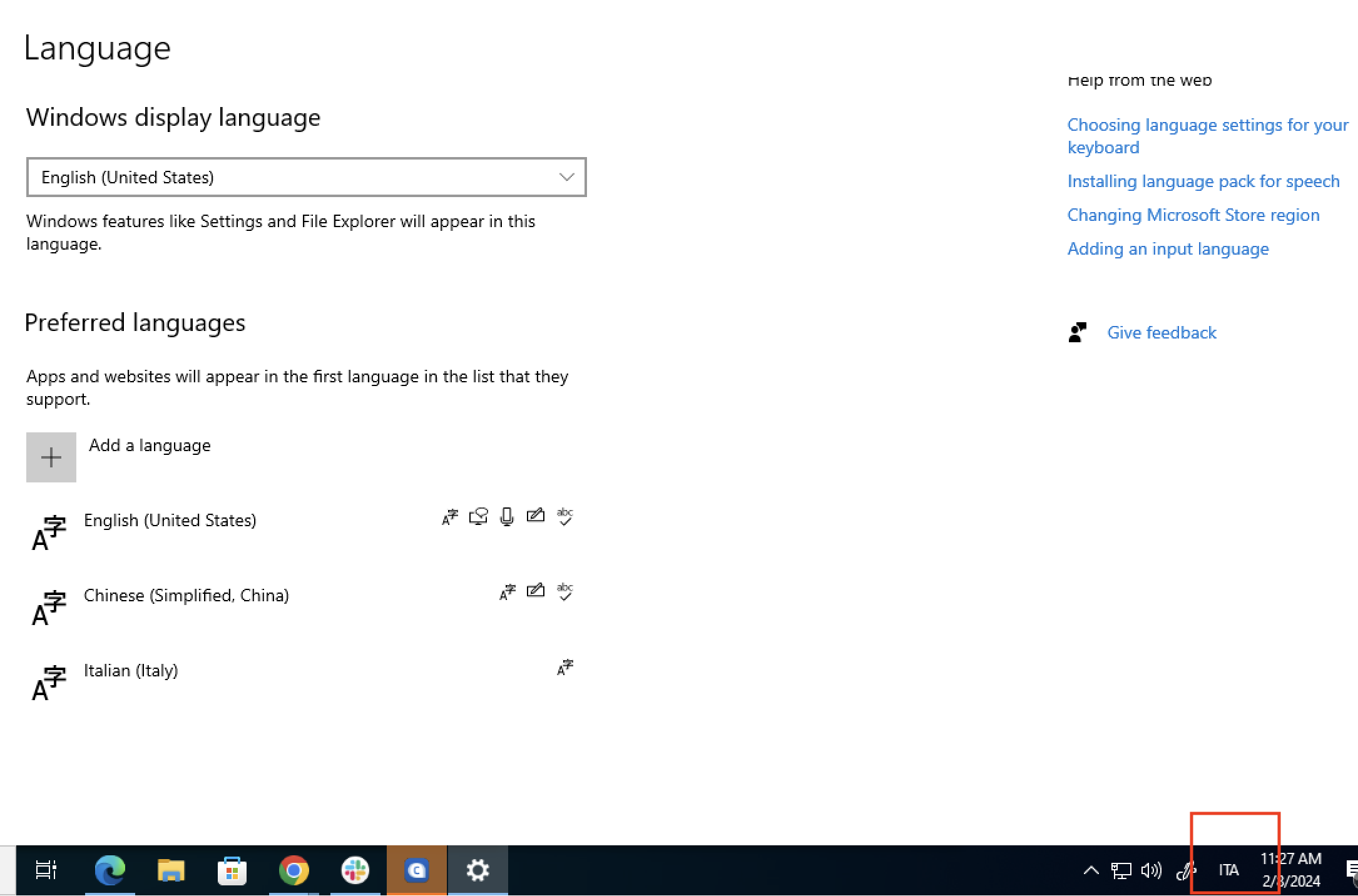 Disposition du clavier italien