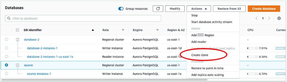 Peningkatan di tempat terhadap klaster DB Aurora MySQL dari versi 2 ke versi 3