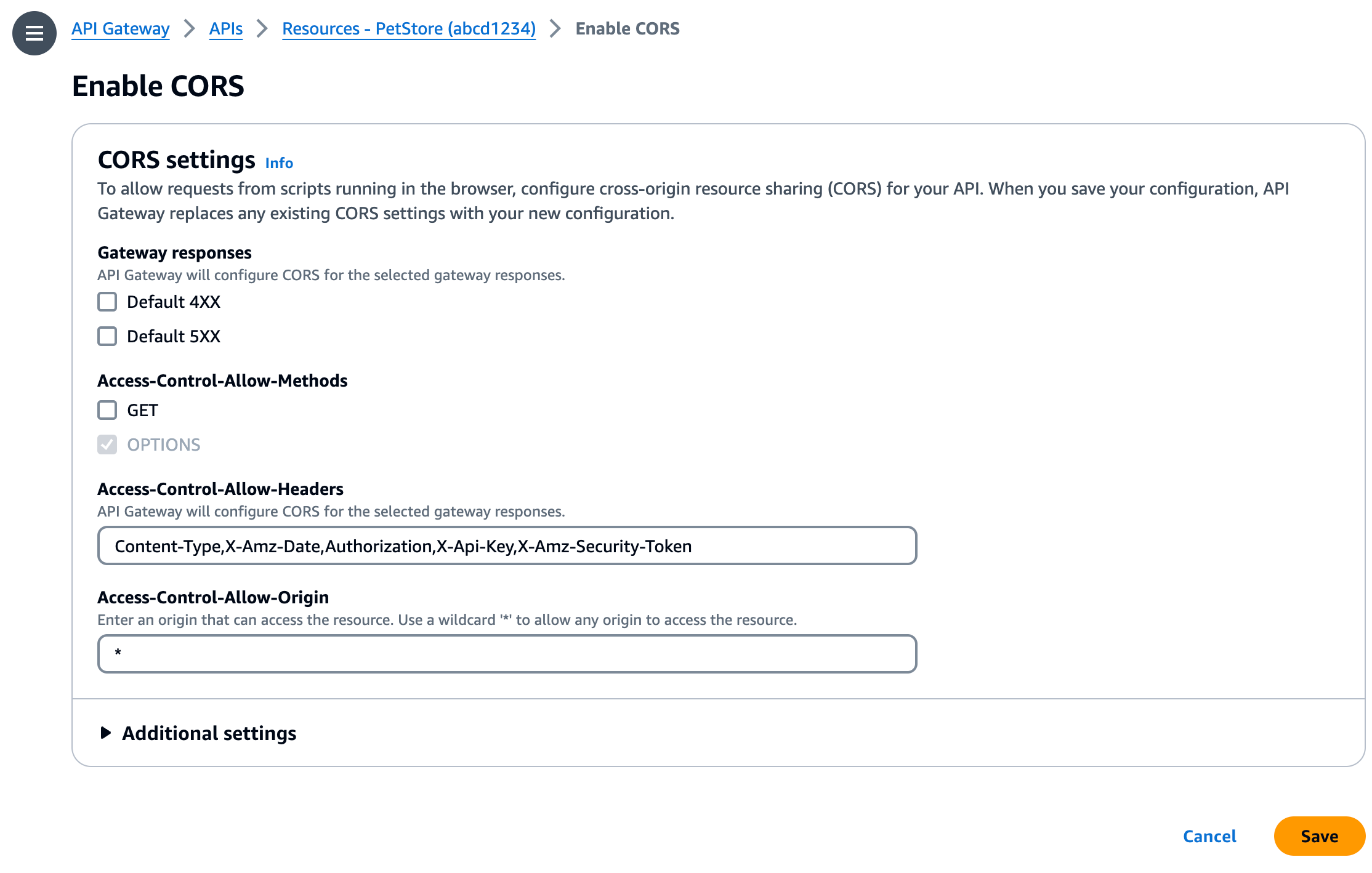 Pilih header mana yang diizinkan