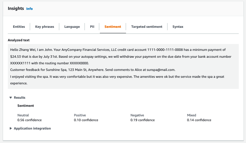 Tampilan konsol dari analisis Sentimen.