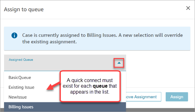 Kotak Assign to queue.