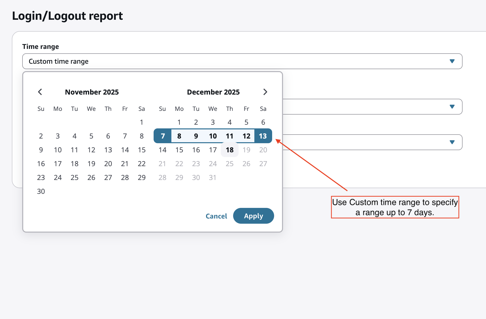 Halaman Login/Logout laporan.