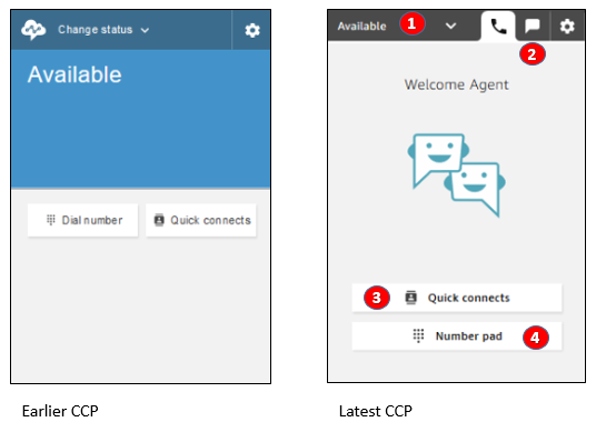 Status yang tersedia di PKC sebelumnya, status tersedia di PKC terbaru.